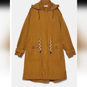 NWOT Zara Drawstring Trench Coat!